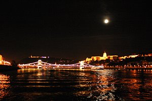 月夜のドナウ川