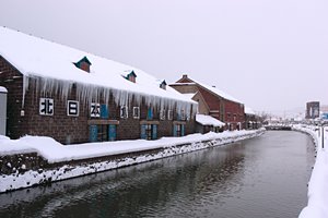雪の運河
