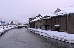 小樽運河冬景