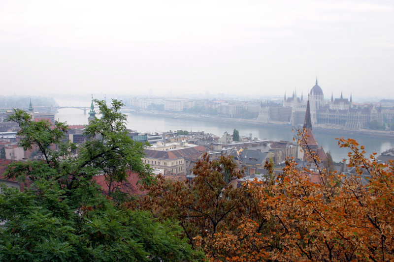 丘から見えるブダペストの町