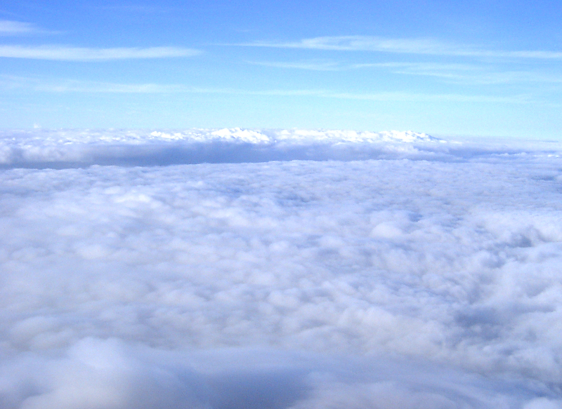 富士山頂から望む雲海