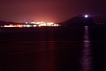 夜の鴛泊港