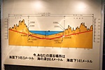 青函トンネルの全体図（吉岡海底駅）