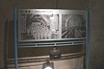 トンネル貫通時の写真（竜飛海底駅）